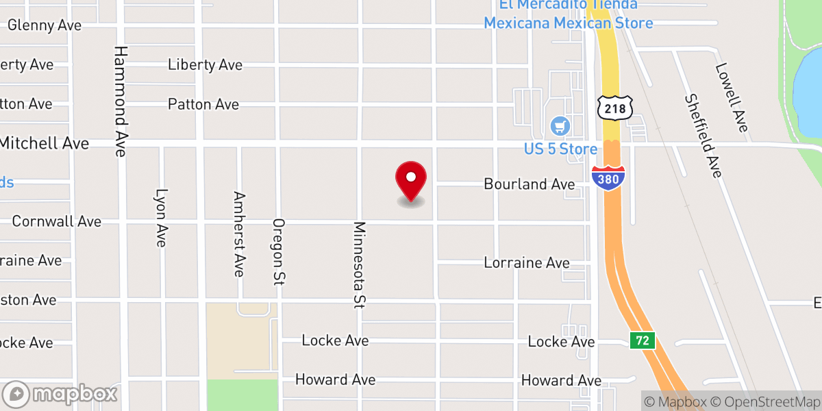 Map showing location of Lighthouse Fellowship Free Methodist Church