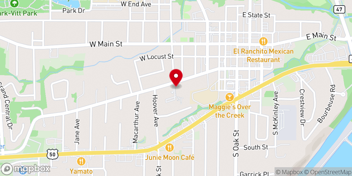 Map showing location of St Paul Lutheran Church and Preschool