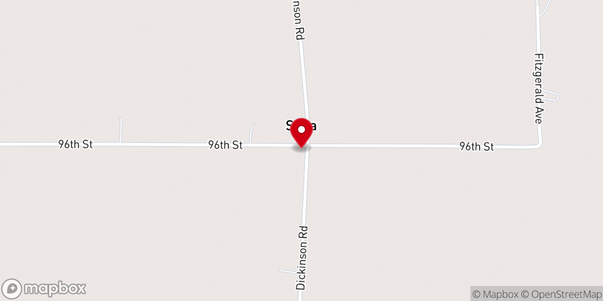 Map showing location of Sitka United Methodist Church