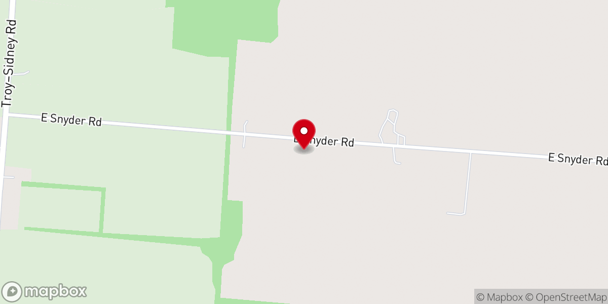 Map showing location of Snyder Road Church of God, Inc.