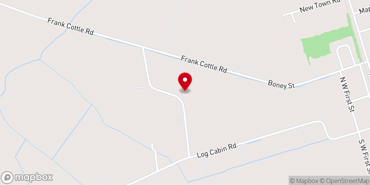 Map showing location of Comunidad De Fe Teachey NC