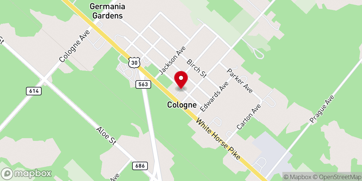 Map showing location of Cologne