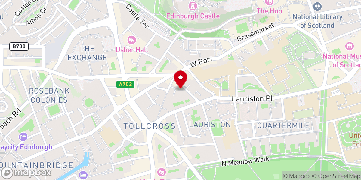 Map showing location of Church of the Sacred Heart