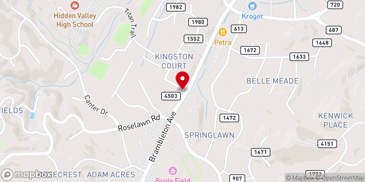 Map showing location of Bethel AME Church