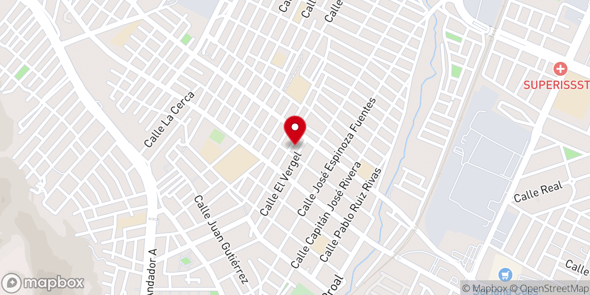 Map showing location of Parroquia de San Antonio de Padua