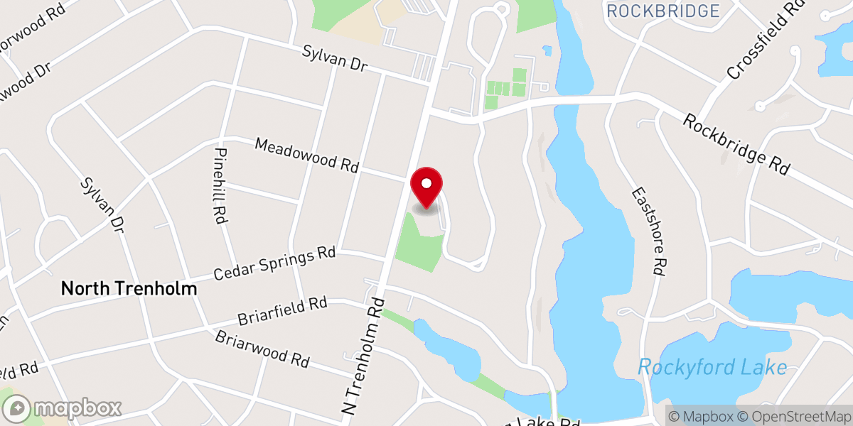 Map showing location of St. Michael & All Angels' Episcopal Church