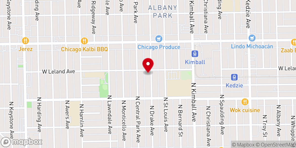 Map showing location of St Steven of Decani Orthodox Church