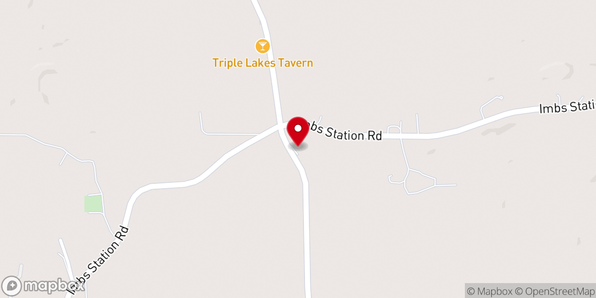 Map showing location of Crossroad Trinity Church
