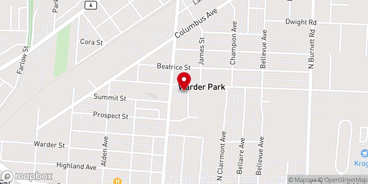 Map showing location of Restoration at Hillside