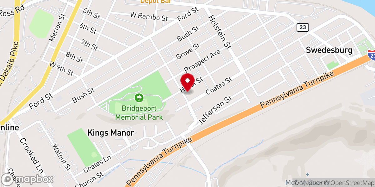 Map showing location of Saints Peter & Paul Greek Catholic Church