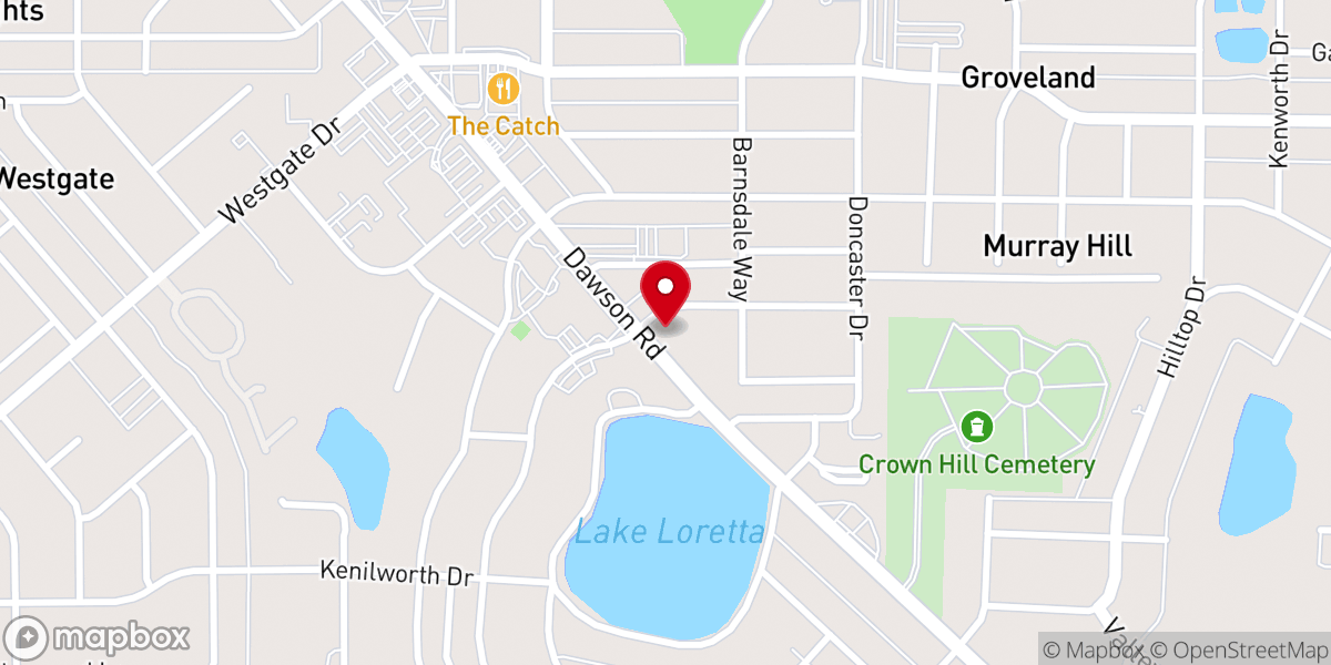 Map showing location of Church of Christ