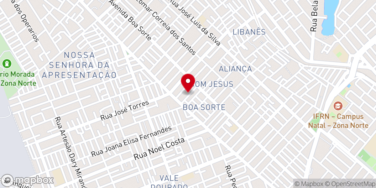 Map showing location of Lagoinha Natal Maranguape
