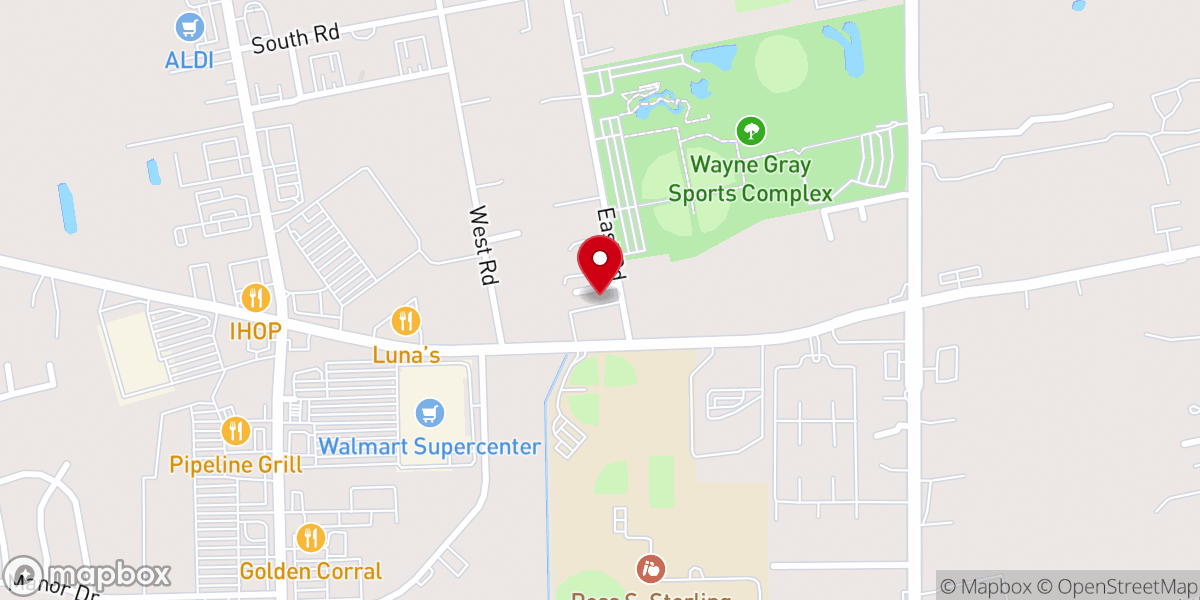 Map showing location of Alliance Bible Church