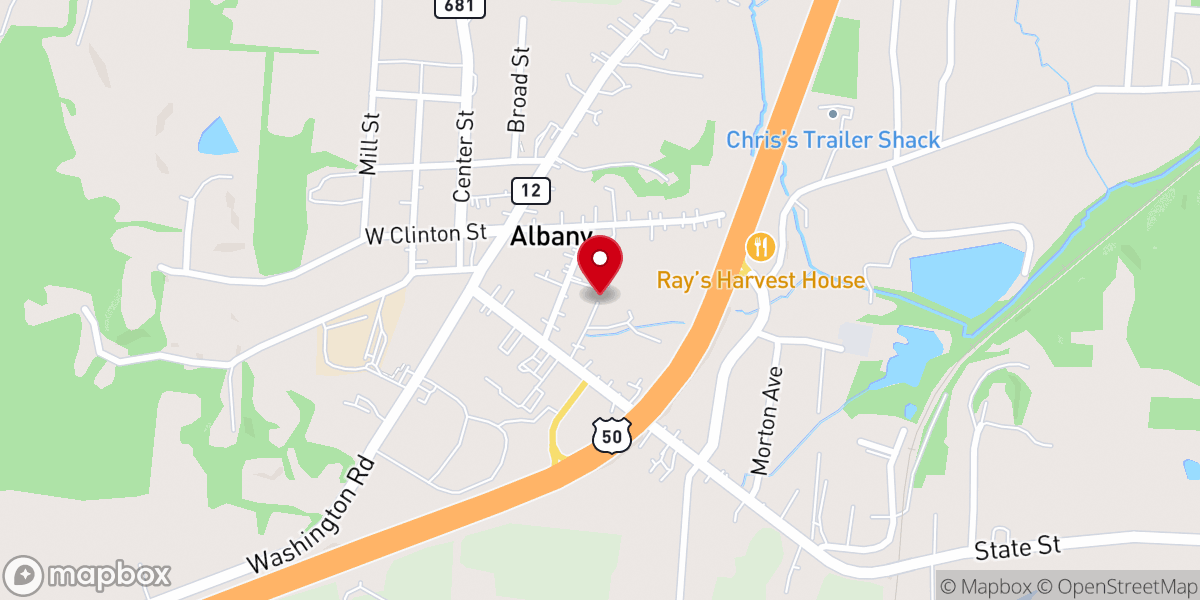 Map showing location of Bethel Apostolic Church