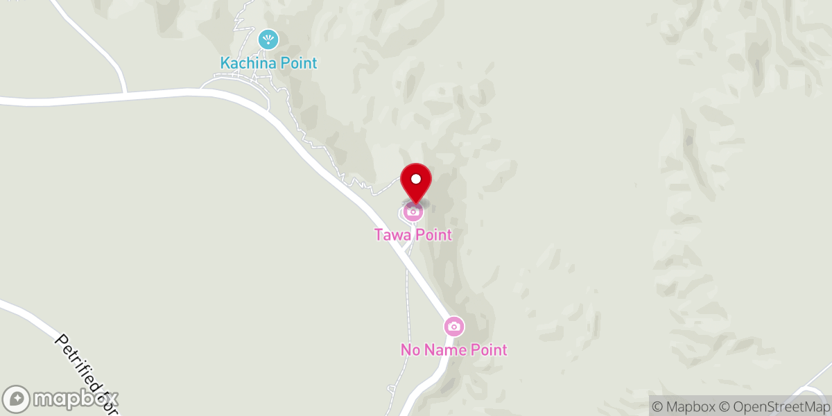Map showing location of Painted Desert Rim Trail