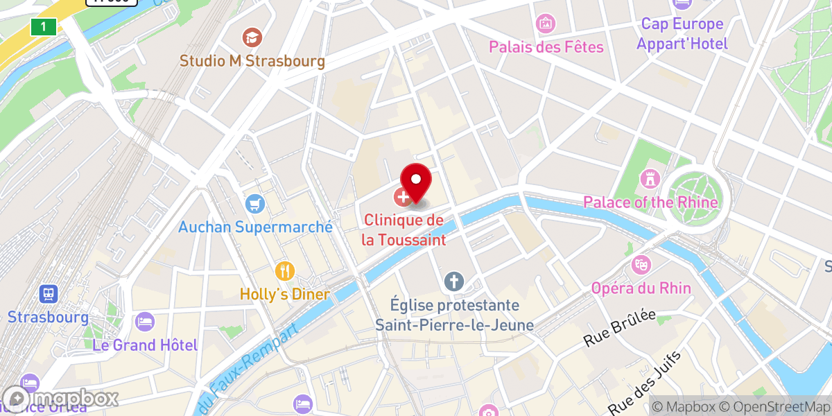 Map showing location of Chapelle Notre Dame