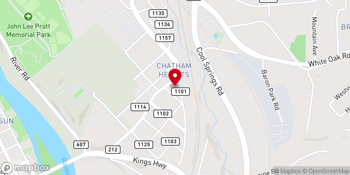 Map showing location of Emmanuel AME Church