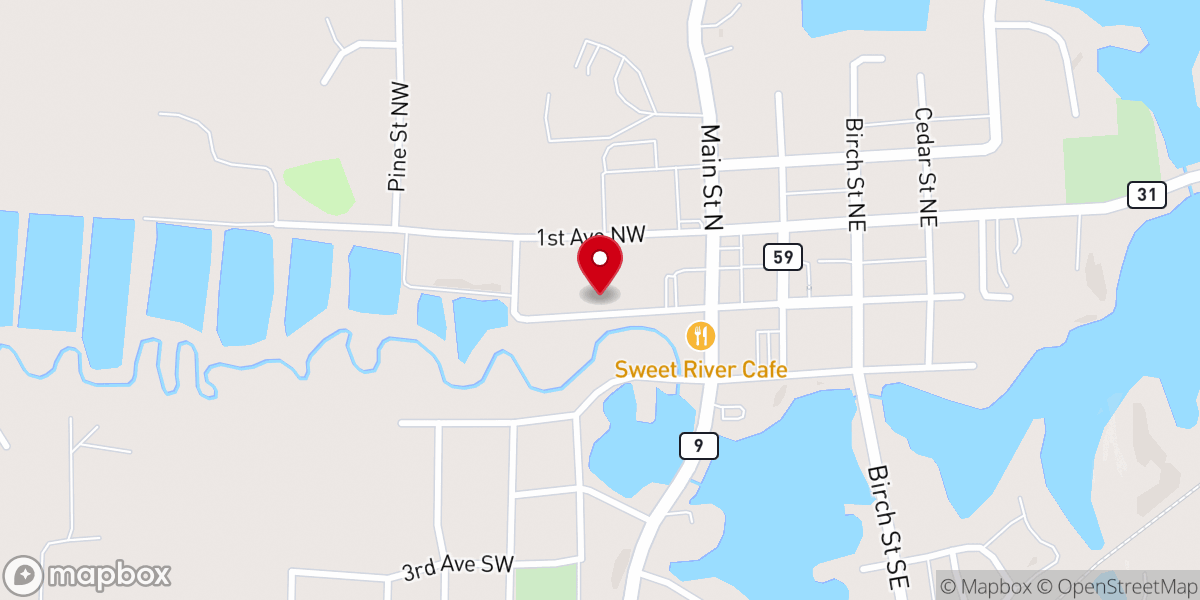 Map showing location of Unity Stamp Co