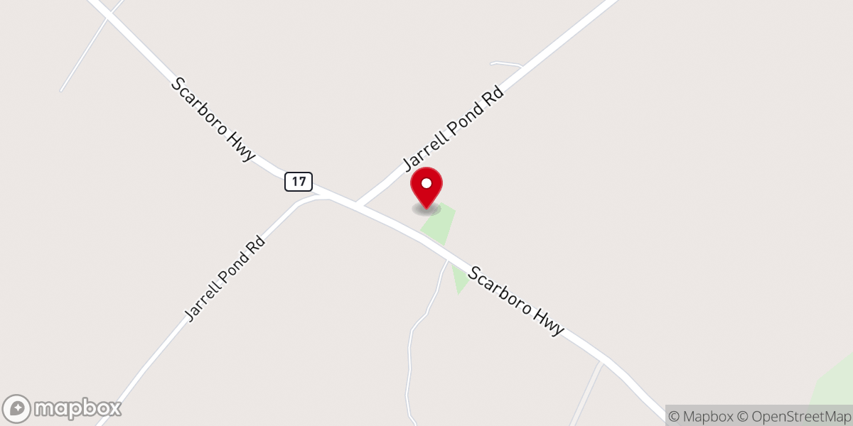 Map showing location of Charlestown United Methodist Church