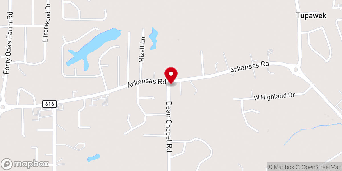 Map showing location of Dean Chapel