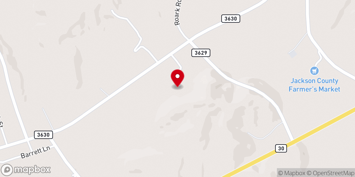 Map showing location of Annville Holiness Church