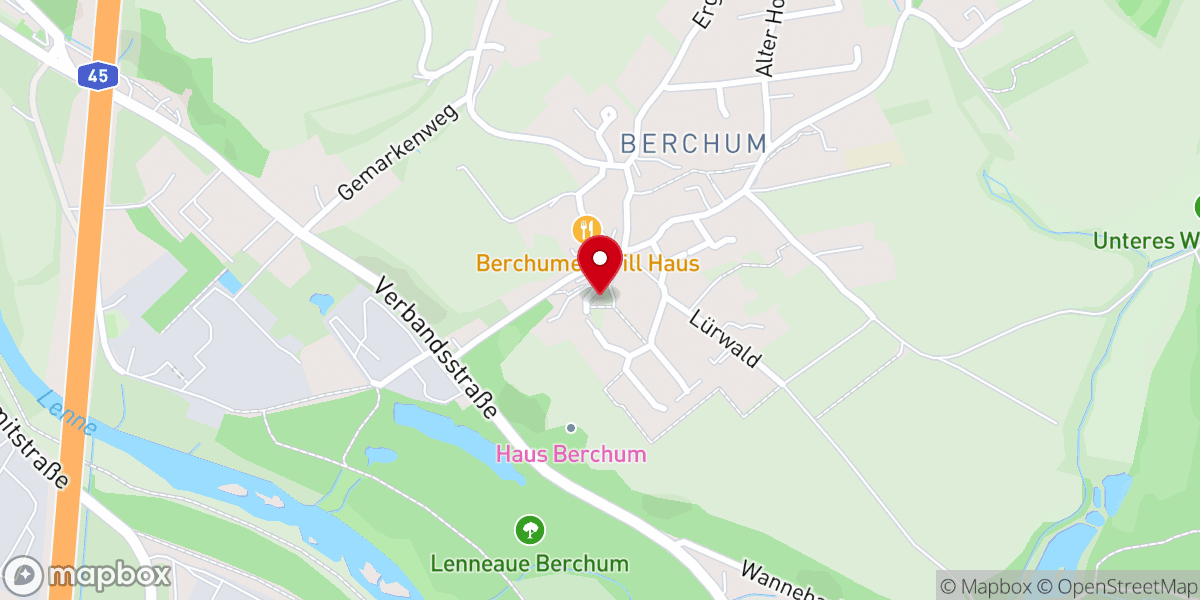 Map showing location of Kirche in Berchum - Ev. Kirchengemeinde Berchum