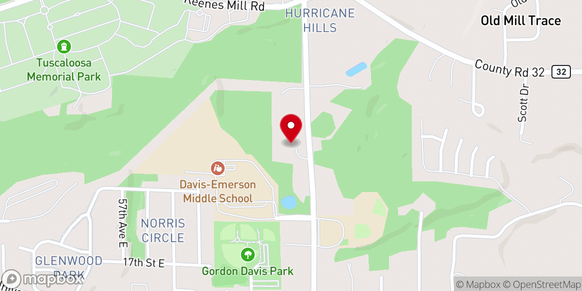 Map showing location of Gospel Light Baptist Church