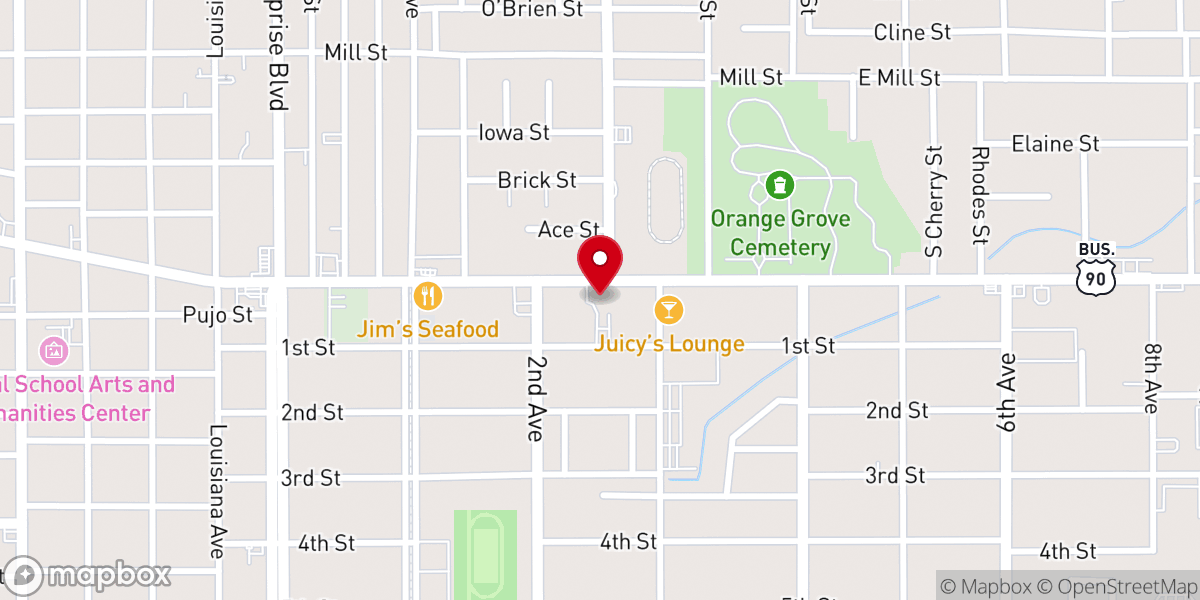 Map showing location of st. frances cabrini