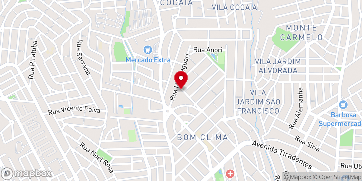 Map showing location of Capela São José - Paróquia N S Aparecida Cocaia