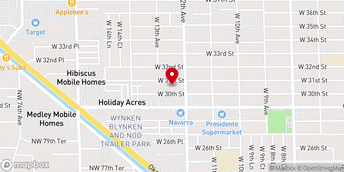Map showing location of Iglesia Casa Nueva Jerusalen
