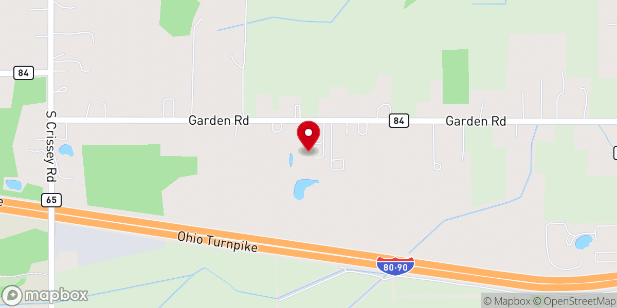 Map showing location of Maumee Valley Church