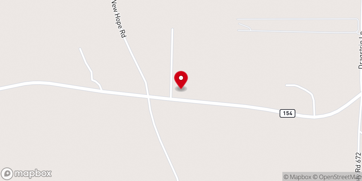 Map showing location of Branded by Christ Cowboy Church