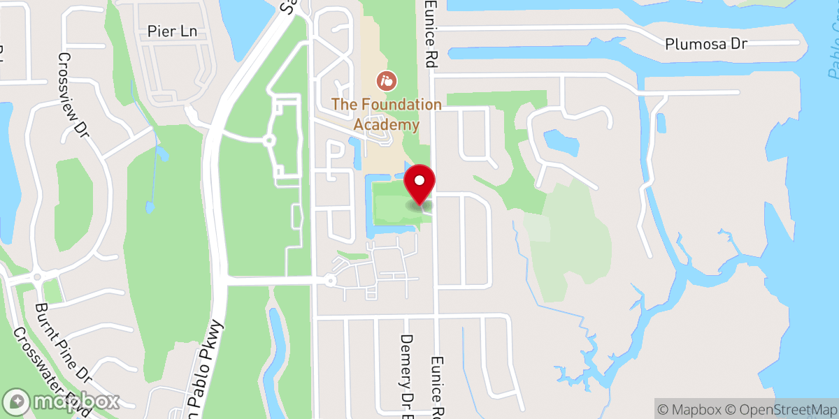 Map showing location of Isle of Palms Park JAX