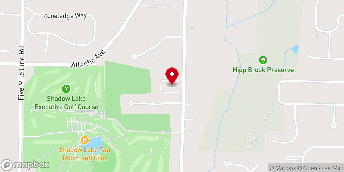 Map showing location of Penfield United Methodist Church