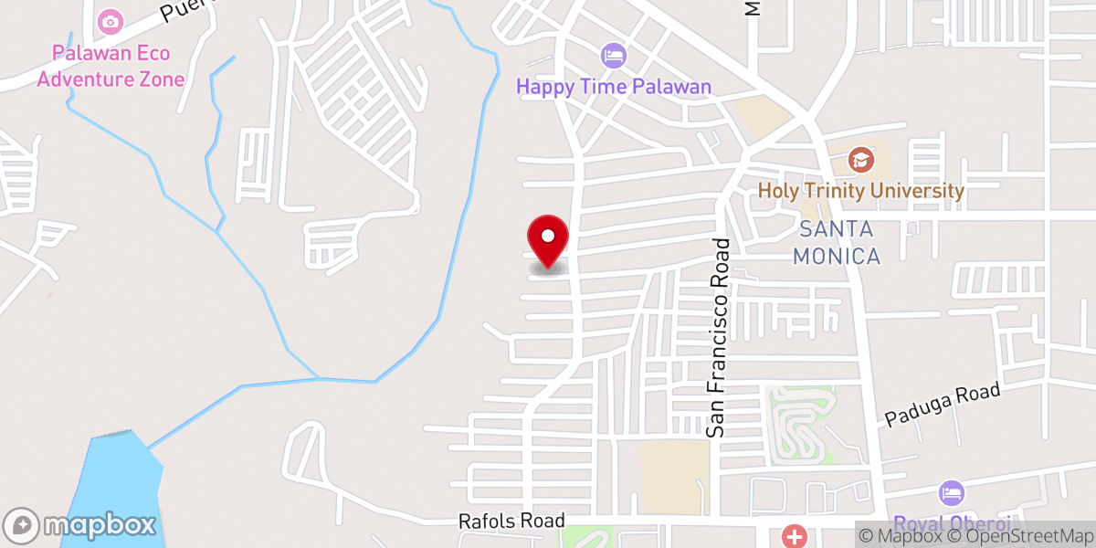 Map showing location of Agape Fundamental Baptist Church