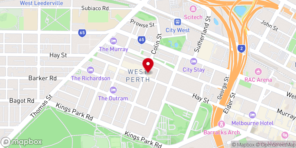 Map showing location of Ross Memorial Church
