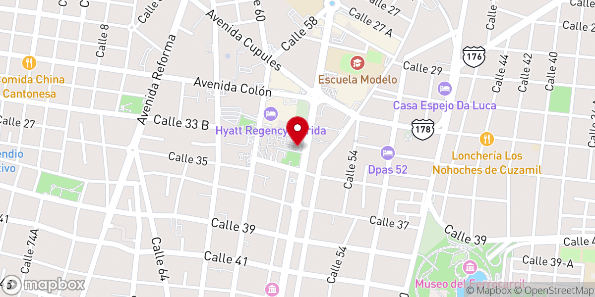 Map showing location of Quinta Montes Molina