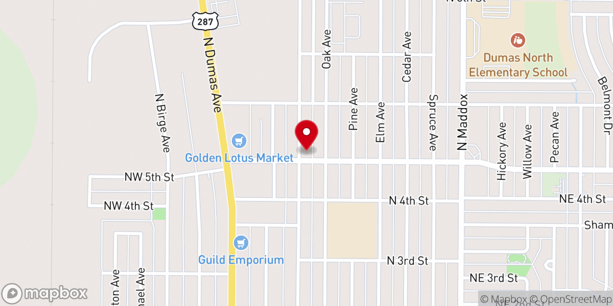 Map showing location of LifePoint Church