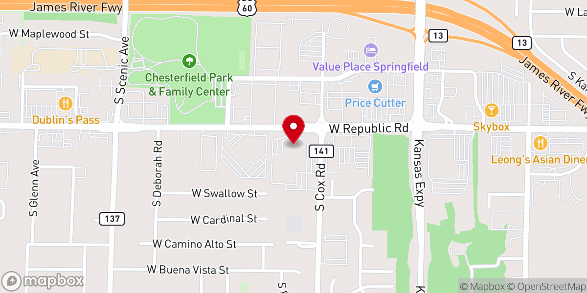 Map showing location of St Elizabeth Ann Seton Church And School