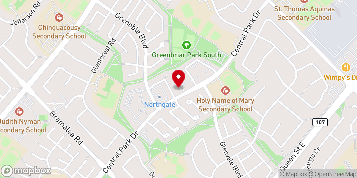 Map showing location of St. Jude's Anglican Church