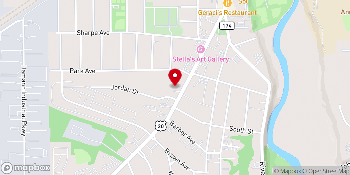 Map showing location of Willoughby Bible Church