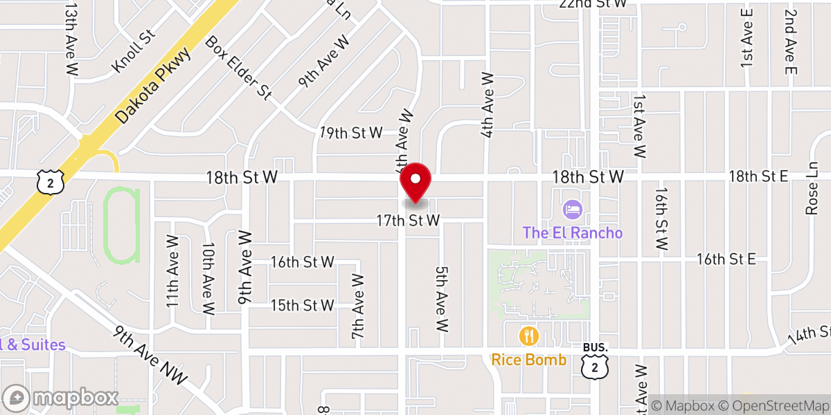 Map showing location of Light of Christ Lutheran Church