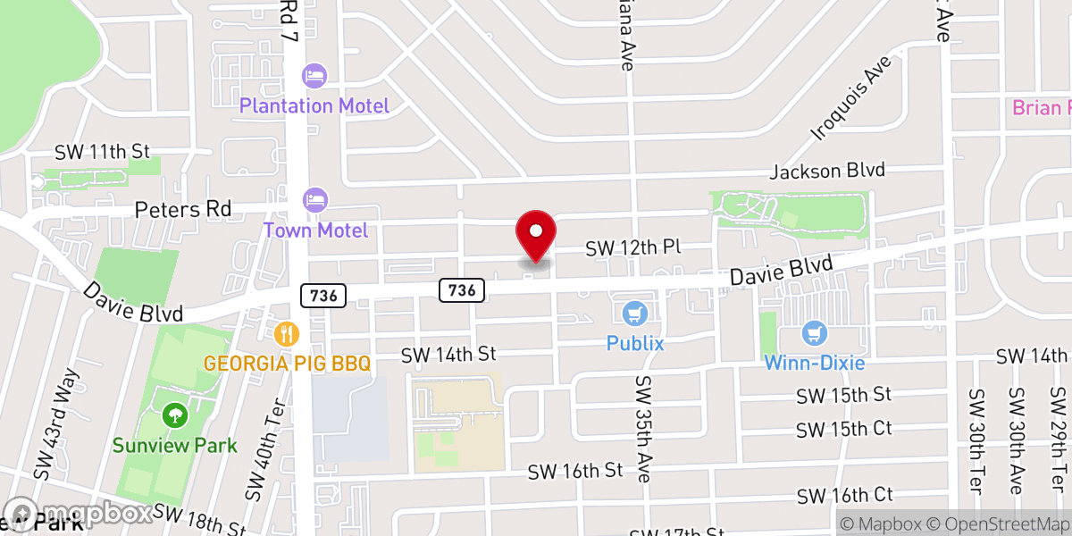 Map showing location of Berean Church of God