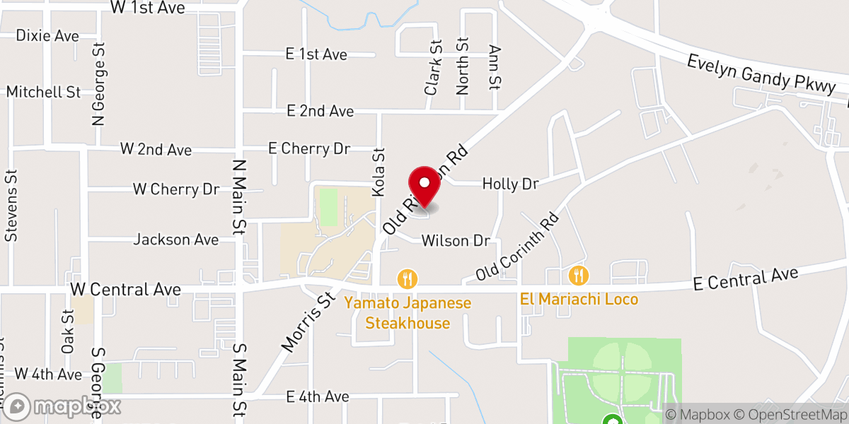 Map showing location of Dominion & Power Family Life