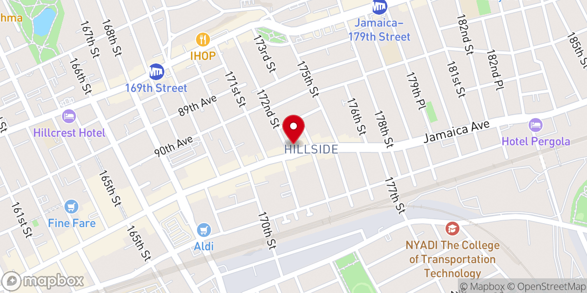 Map showing location of First Eternal Baptist Church