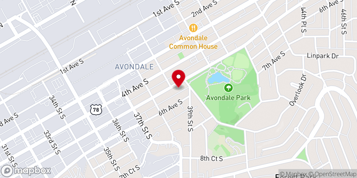 Map showing location of Avondale Samaritan Place