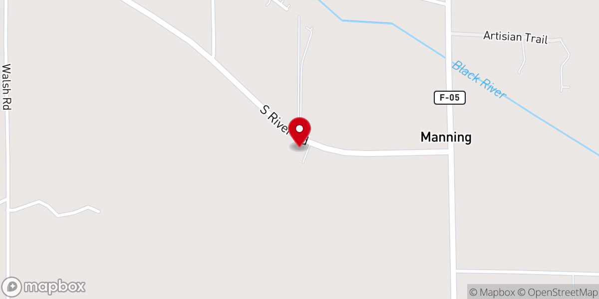 Map showing location of Northern Michigan House of Prayer