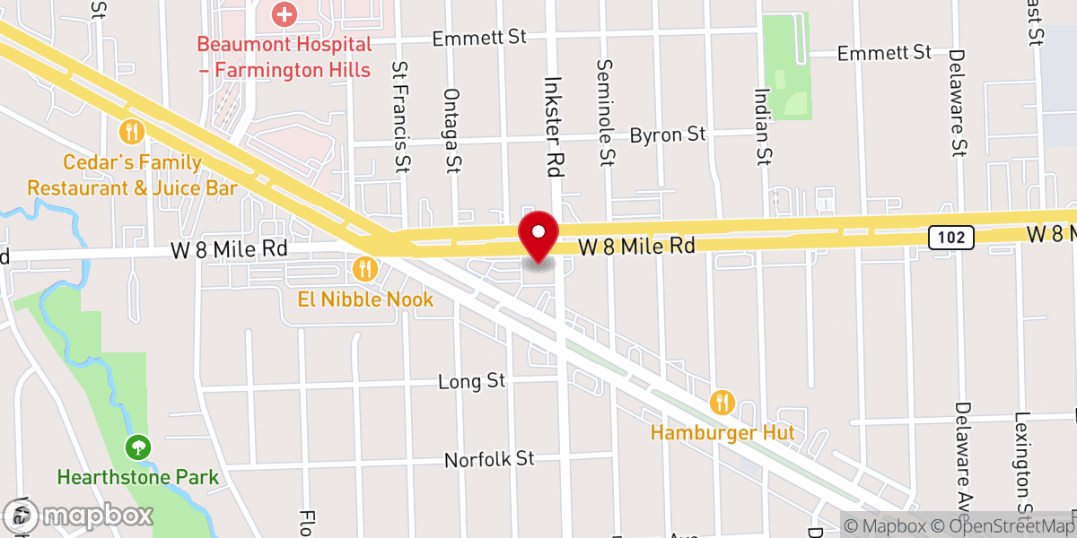Map showing location of The Vine Chapel and Event Venue