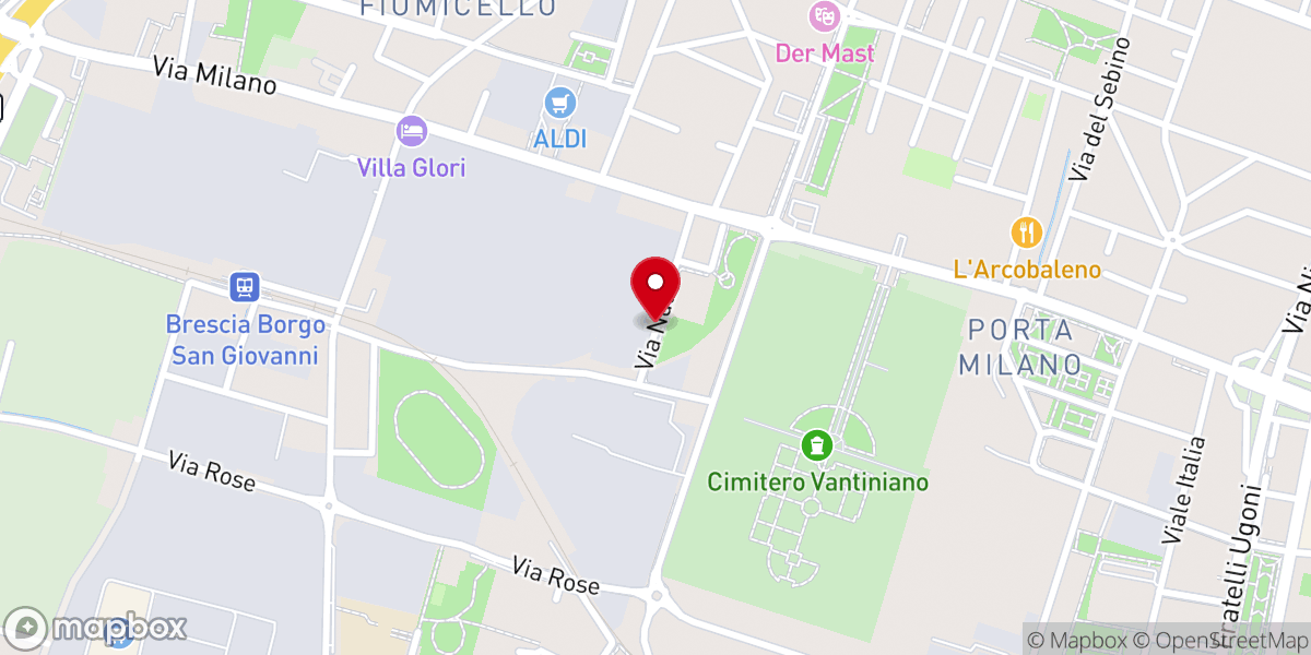 Map showing location of Adi Mef Brescia