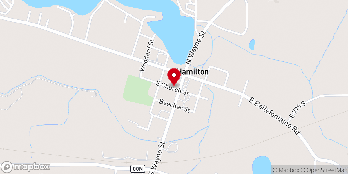 Map showing location of HCC Food Pantry